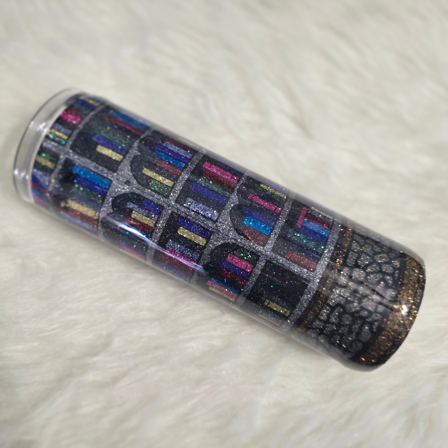 Spooky Bookshelf Stainless Steel Tumbler