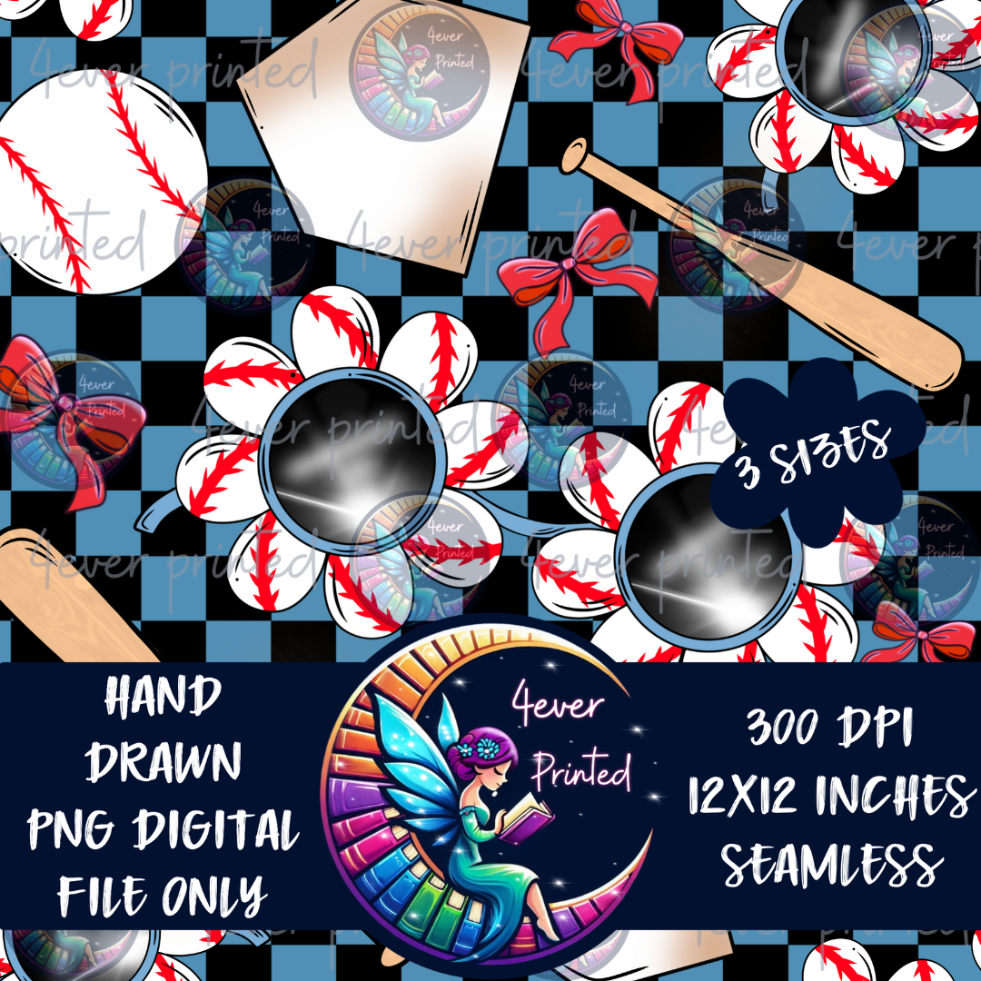 Baseball Sunnies - Seamless