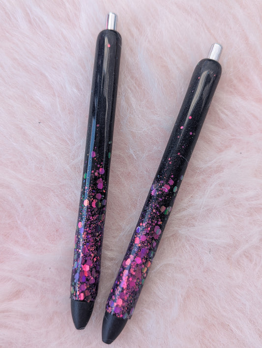 Cranberry Glitter Ombre Refillable Glitter Pen
