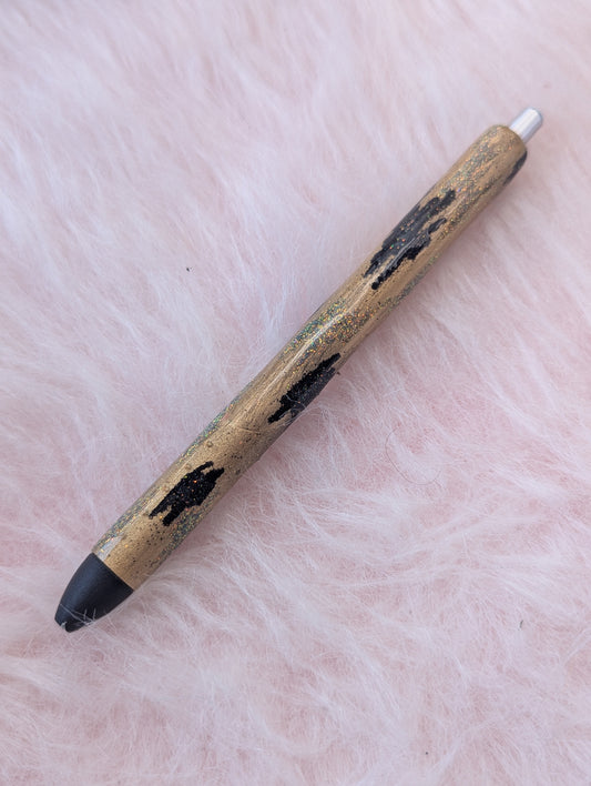 Contemporary Style Refillable Glitter Pen