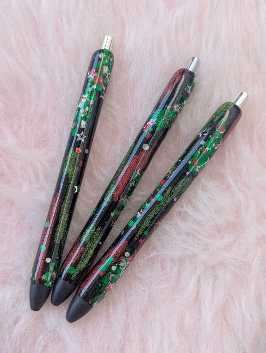 Christmas Contemporary Style Refillable Glitter Pen