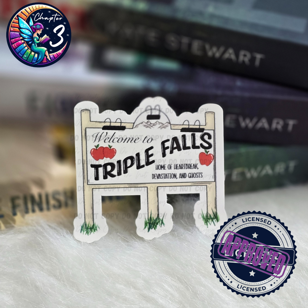 Welcome to Triple Falls Sticker
