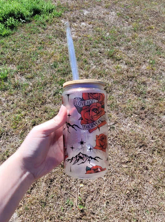 I Love You Thorns And All Bookish Libbey Glass Can